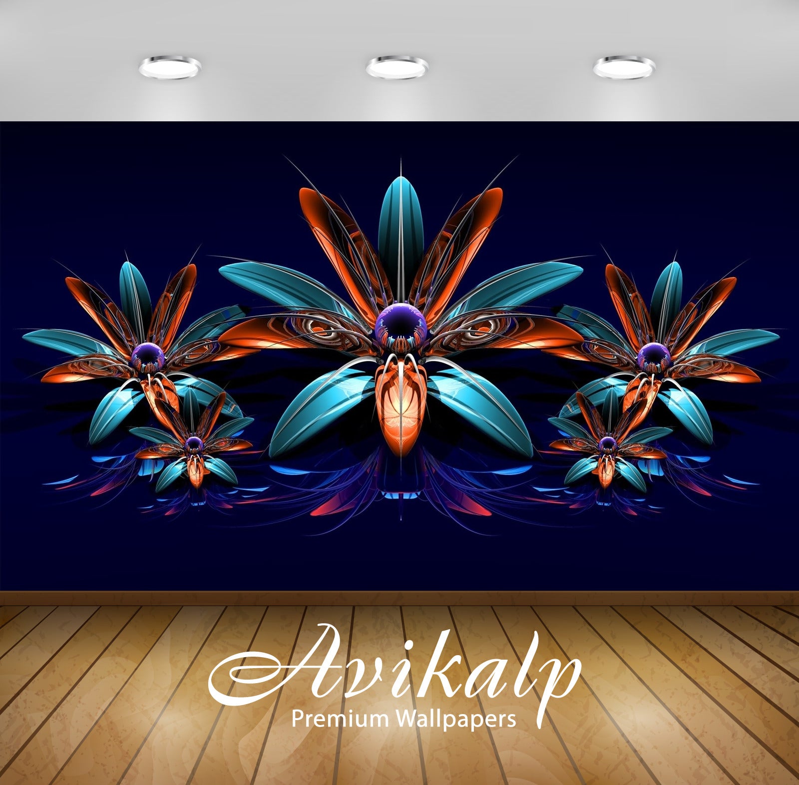 Avikalp Exclusive Awi3706 Glowing Colorful Flowers Floating On The Dark Water Full HD Wallpapers for Avikalp Exclusive Awi3706 Glowing Colorful Flowers Floating On The Dark Water Full HD Wallpapers for