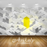Avikalp Exclusive Awi3721 Golden Cube Full HD Wallpapers for Living room, Hall, Kids Room, Kitchen, Avikalp Exclusive Awi3721 Golden Cube Full HD Wallpapers for Living room, Hall, Kids Room, Kitchen,
