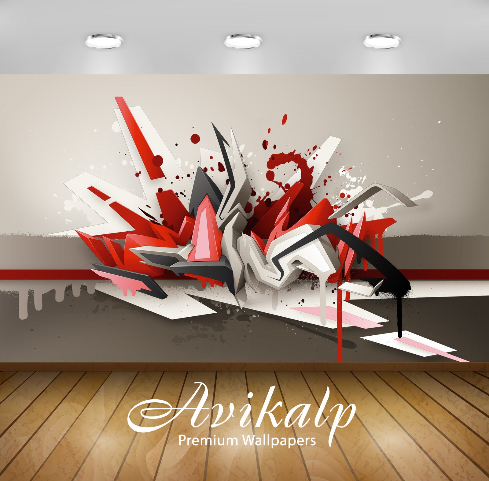 Avikalp Exclusive Awi3831 Paint Splash On Different Shapes Full HD Wallpapers for Living room, Hall, Avikalp Exclusive Awi3831 Paint Splash On Different Shapes Full HD Wallpapers for Living room, Hall,