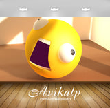 Avikalp Exclusive Awi3884 Screaming Emoticon Full HD Wallpapers for Living room, Hall, Kids Room, Ki Avikalp Exclusive Awi3884 Screaming Emoticon Full HD Wallpapers for Living room, Hall, Kids Room, Ki