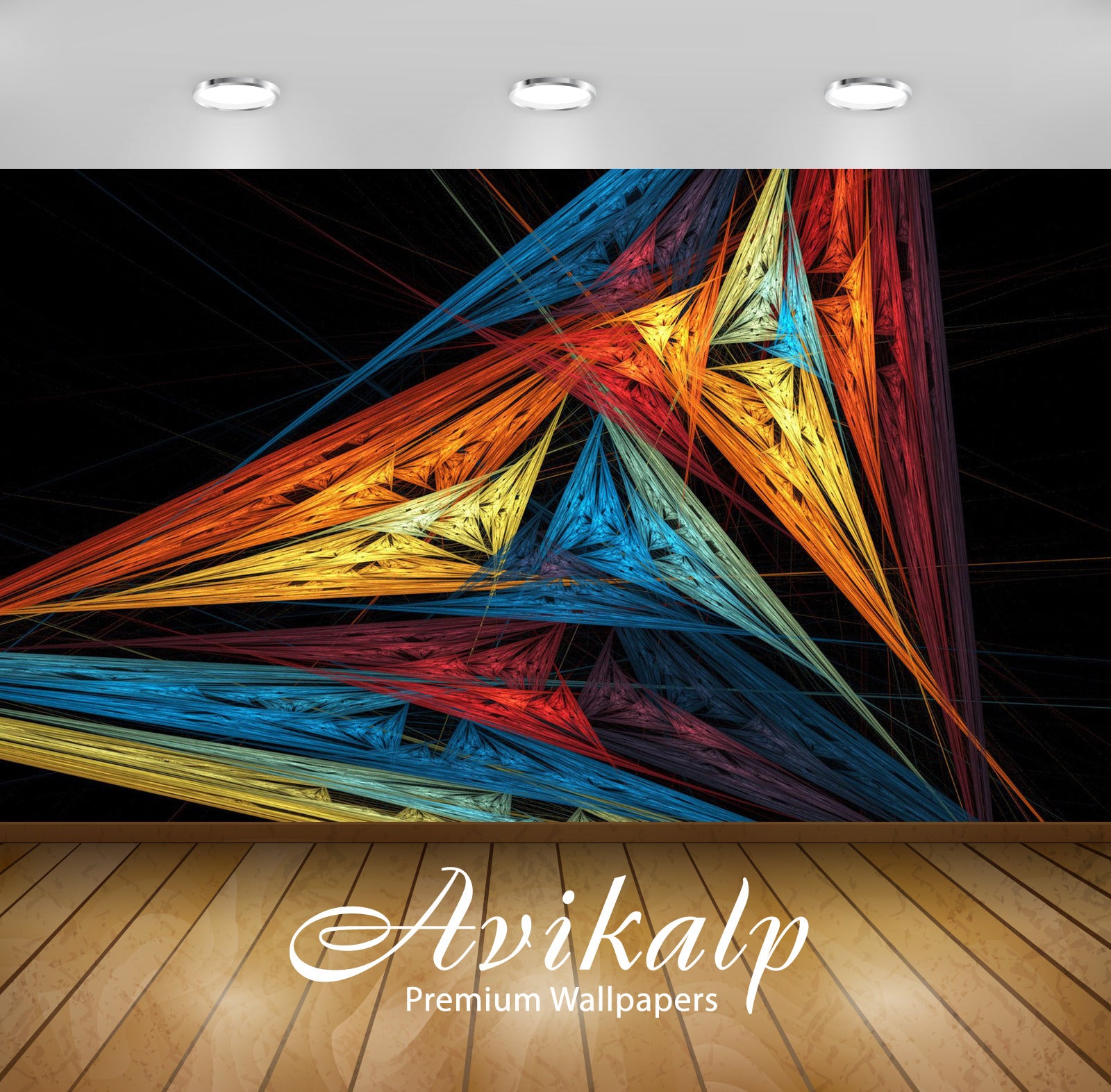 Avikalp Exclusive Awi4192 Colorful Sharp Lines Full HD Wallpapers for Living room, Hall, Kids Room, Avikalp Exclusive Awi4192 Colorful Sharp Lines Full HD Wallpapers for Living room, Hall, Kids Room,