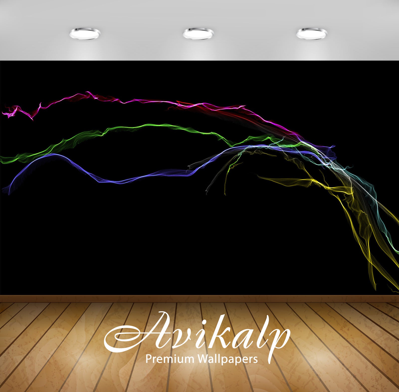 Avikalp Exclusive Awi4209 Colorful Waves Full HD Wallpapers for Living room, Hall, Kids Room, Kitche Avikalp Exclusive Awi4209 Colorful Waves Full HD Wallpapers for Living room, Hall, Kids Room, Kitche