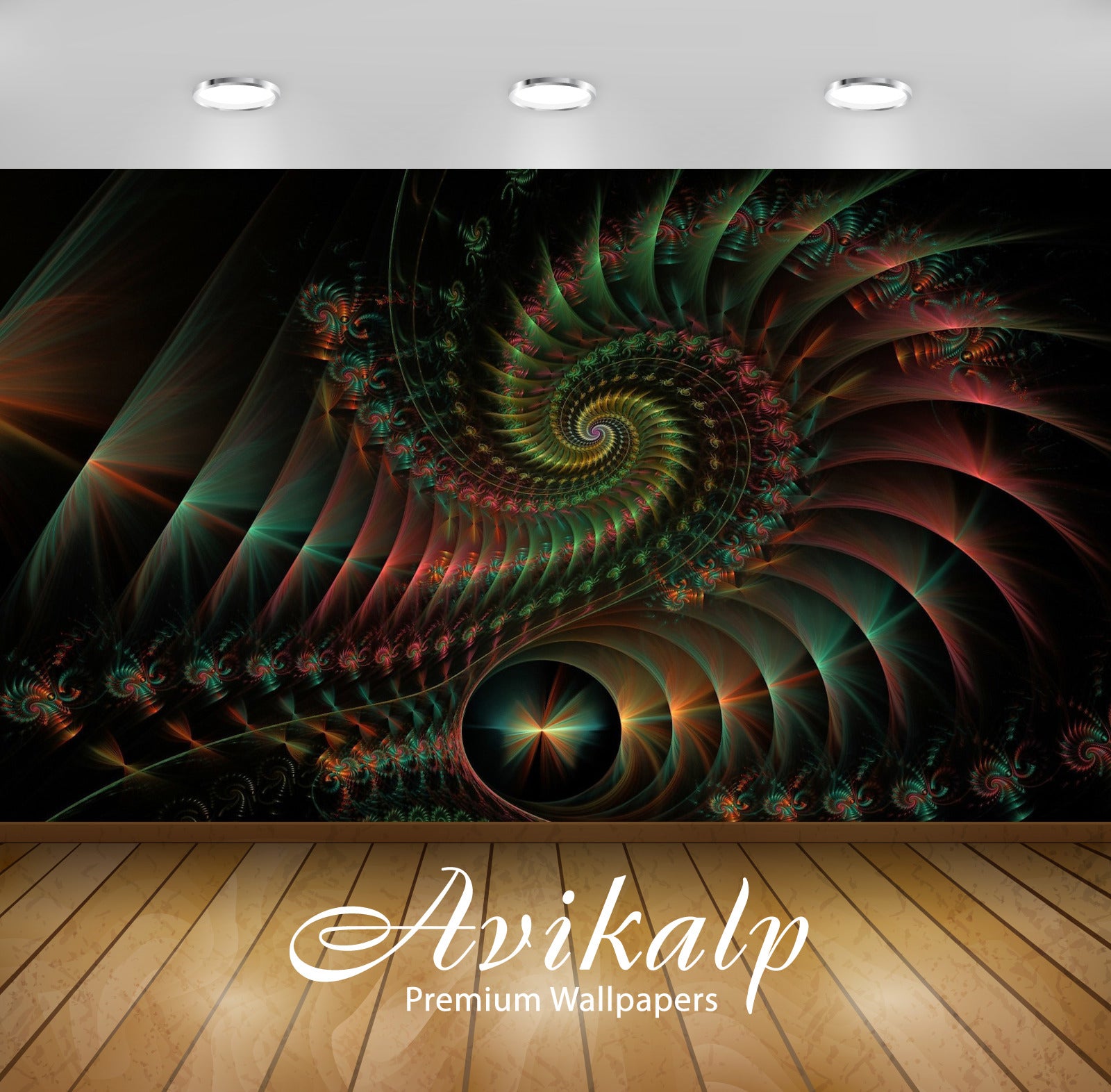 Avikalp Exclusive Awi4406 Fractal Spirals Full HD Wallpapers for Living room, Hall, Kids Room, Kitch Avikalp Exclusive Awi4406 Fractal Spirals Full HD Wallpapers for Living room, Hall, Kids Room, Kitch