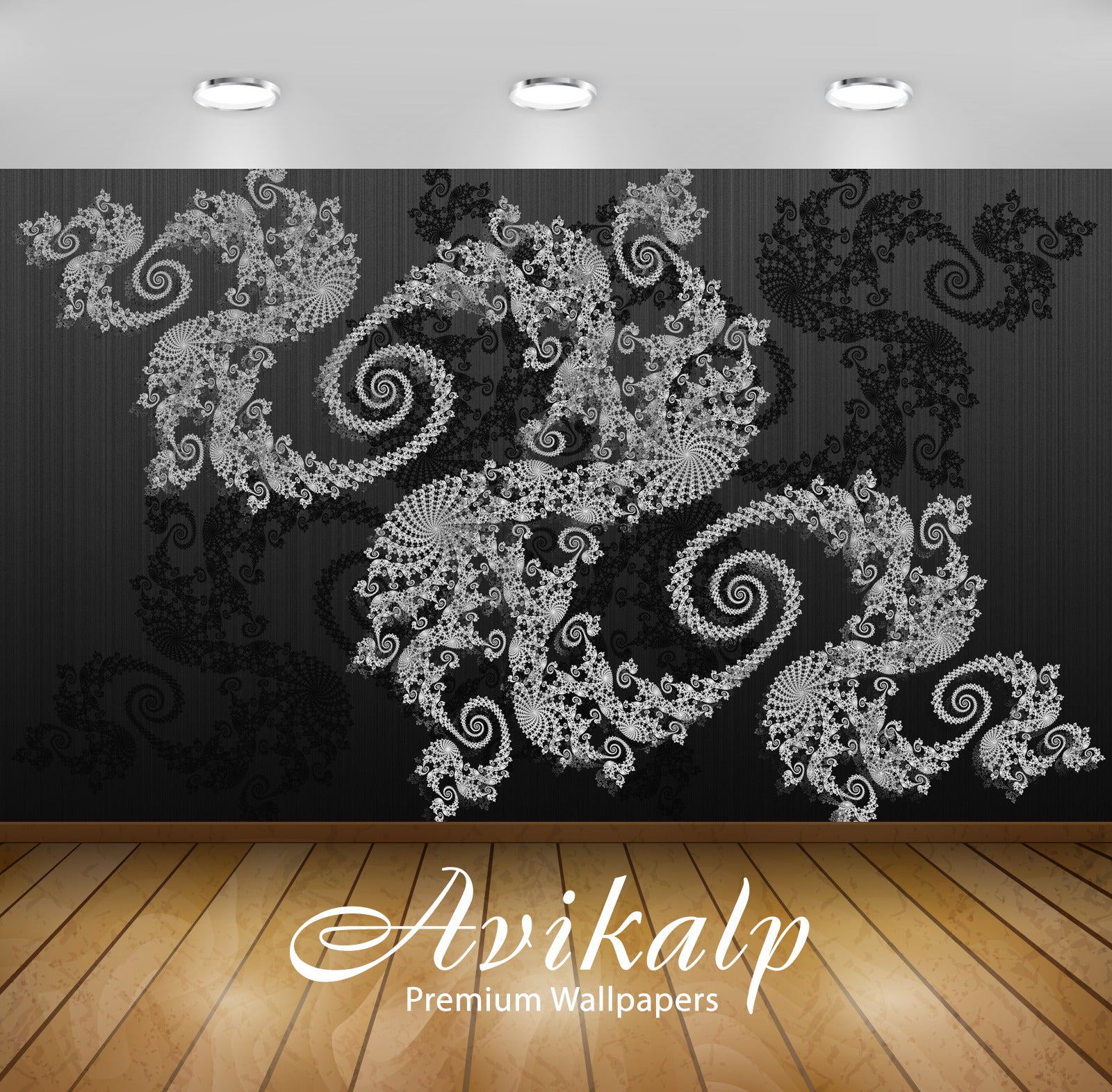 Avikalp Exclusive Awi4413 Fractal Swirls Full HD Wallpapers for Living room, Hall, Kids Room, Kitche Avikalp Exclusive Awi4413 Fractal Swirls Full HD Wallpapers for Living room, Hall, Kids Room, Kitche