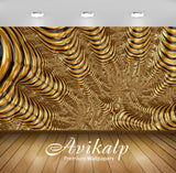 Avikalp Exclusive Awi4448 Golden Metallic Paint Full HD Wallpapers for Living room, Hall, Kids Room, Avikalp Exclusive Awi4448 Golden Metallic Paint Full HD Wallpapers for Living room, Hall, Kids Room,