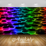 Avikalp Exclusive Awi4458 Hexagons Full HD Wallpapers for Living room, Hall, Kids Room, Kitchen, TV Avikalp Exclusive Awi4458 Hexagons Full HD Wallpapers for Living room, Hall, Kids Room, Kitchen, TV