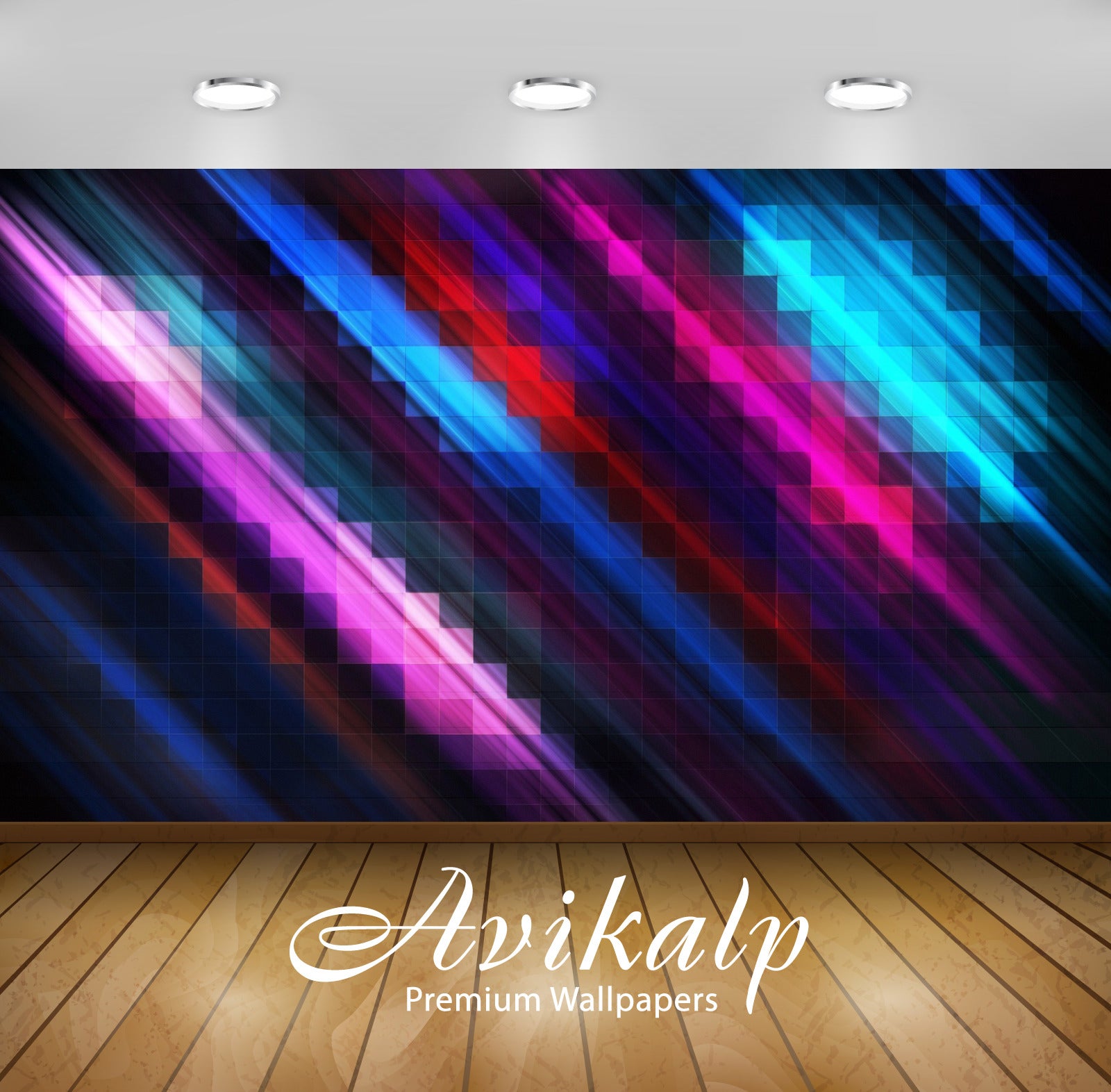 Avikalp Exclusive Awi4525 Multicolored Squares And Lines Full HD Wallpapers for Living room, Hall, K Avikalp Exclusive Awi4525 Multicolored Squares And Lines Full HD Wallpapers for Living room, Hall, K