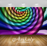 Avikalp Exclusive Awi4585 Rainbow Colored Spirals Full HD Wallpapers for Living room, Hall, Kids Roo Avikalp Exclusive Awi4585 Rainbow Colored Spirals Full HD Wallpapers for Living room, Hall, Kids Roo