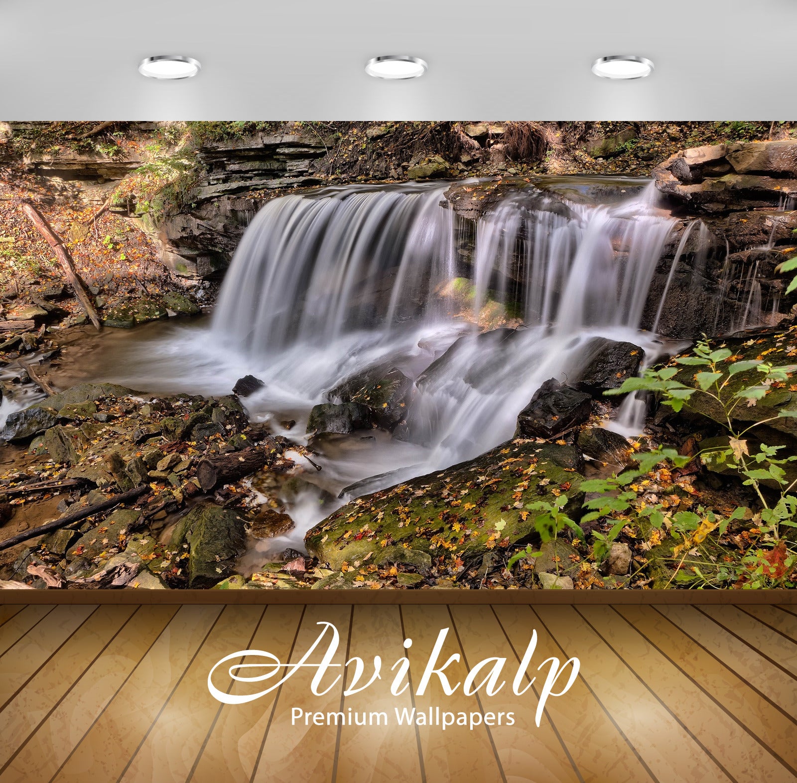 Avikalp Exclusive Awi4754 Cascade Waterfall Nature Mountain Full HD Wallpapers for Living room, Hall Avikalp Exclusive Awi4754 Cascade Waterfall Nature Mountain Full HD Wallpapers for Living room, Hall