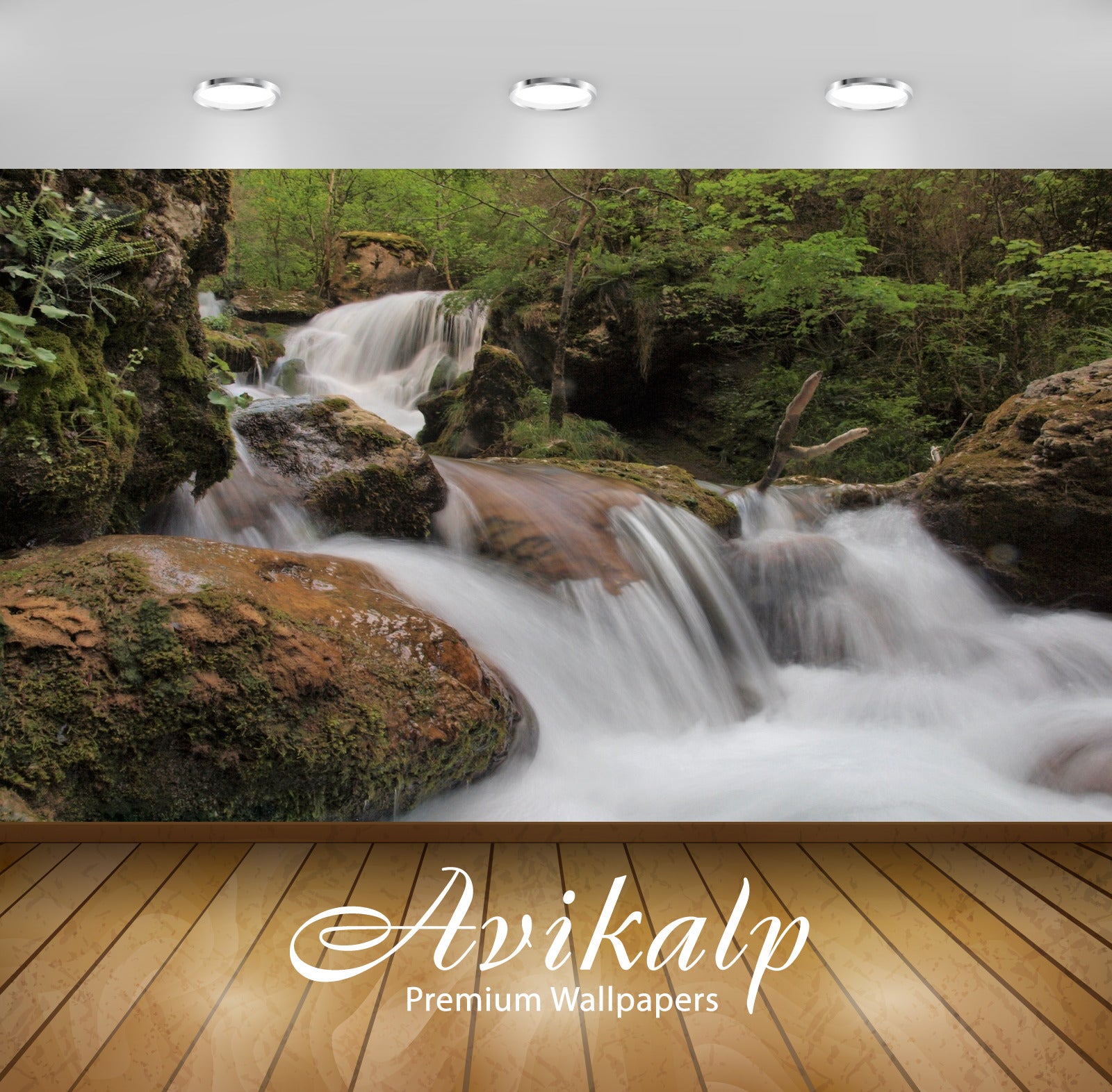 Avikalp Exclusive Awi4756 Cascade Waterfall Nature Mountain Full HD Wallpapers for Living room, Hall Avikalp Exclusive Awi4756 Cascade Waterfall Nature Mountain Full HD Wallpapers for Living room, Hall