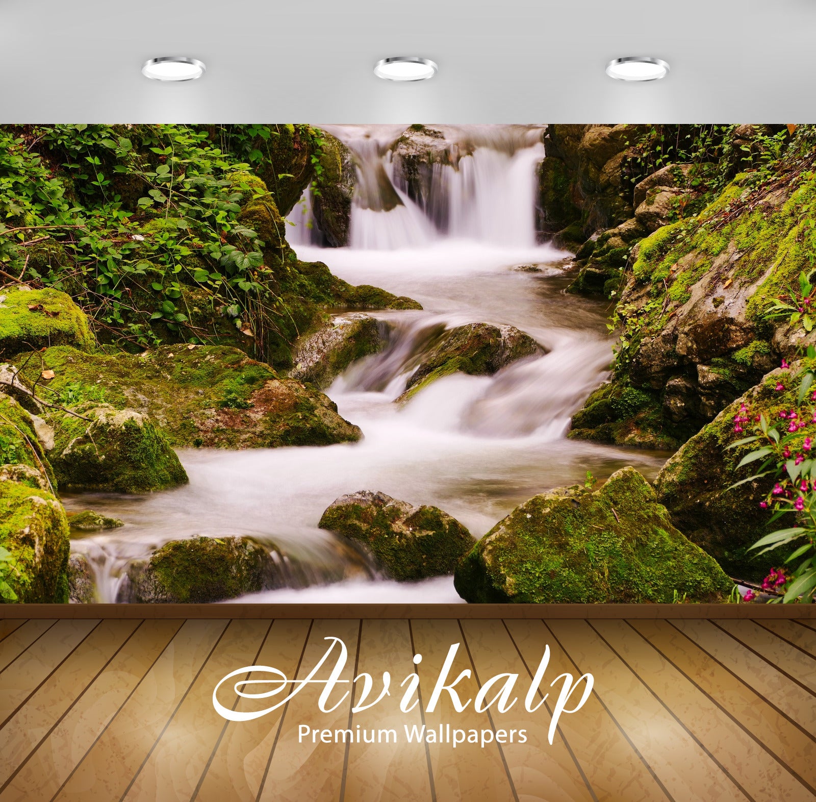 Avikalp Exclusive Awi4784 Hallein Waterfall Nature Mountain Full HD Wallpapers for Living room, Hall Avikalp Exclusive Awi4784 Hallein Waterfall Nature Mountain Full HD Wallpapers for Living room, Hall