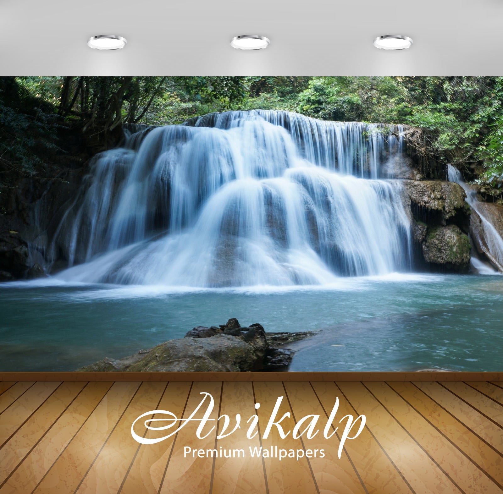 Avikalp Exclusive Awi4787 Huay Mae Khamin Waterfall Nature Mountain Full HD Wallpapers for Living ro Avikalp Exclusive Awi4787 Huay Mae Khamin Waterfall Nature Mountain Full HD Wallpapers for Living ro