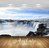 Avikalp Exclusive Awi4789 Iceland Waterfall Nature Mountain Full HD Wallpapers for Living room, Hall Avikalp Exclusive Awi4789 Iceland Waterfall Nature Mountain Full HD Wallpapers for Living room, Hall