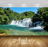 Avikalp Exclusive Awi4807 Krka Waterfall Nature Mountain Full HD Wallpapers for Living room, Hall, K Avikalp Exclusive Awi4807 Krka Waterfall Nature Mountain Full HD Wallpapers for Living room, Hall, K