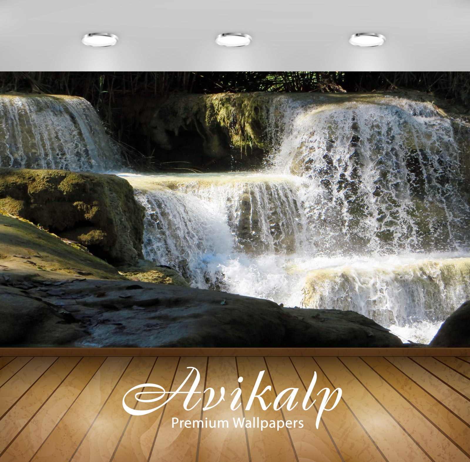 Avikalp Exclusive Awi4816 Laos Waterfall Nature Mountain Full HD Wallpapers for Living room, Hall, K Avikalp Exclusive Awi4816 Laos Waterfall Nature Mountain Full HD Wallpapers for Living room, Hall, K