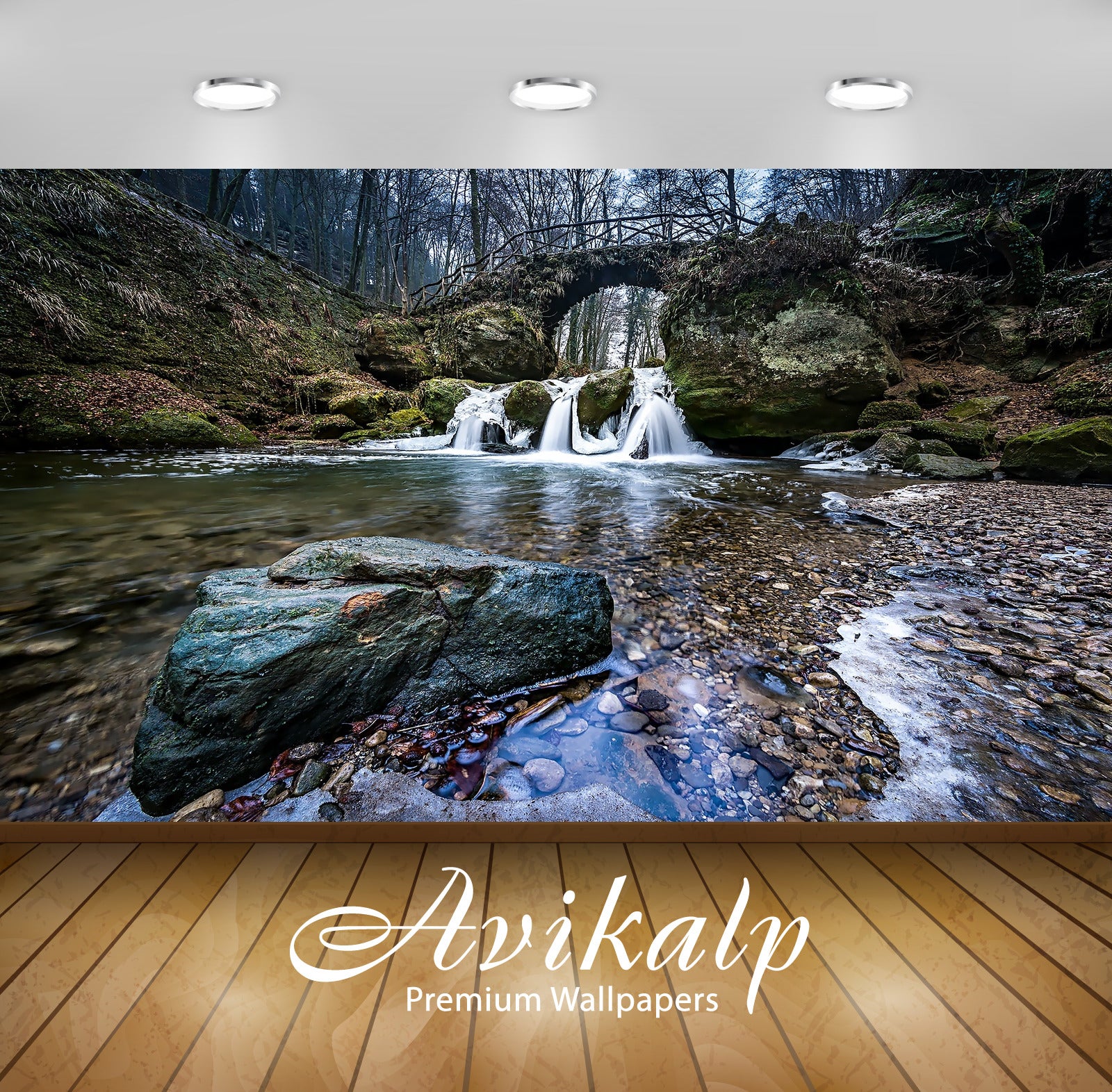 Avikalp Exclusive Awi4823 Nature Waterfall Nature Mountain Full HD Wallpapers for Living room, Hall, Avikalp Exclusive Awi4823 Nature Waterfall Nature Mountain Full HD Wallpapers for Living room, Hall,