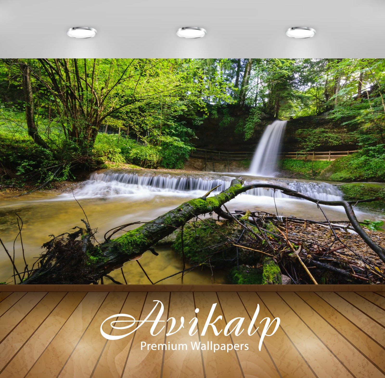 Avikalp Exclusive Awi4828 Nature Waterfall Nature Mountain Full HD Wallpapers for Living room, Hall, Avikalp Exclusive Awi4828 Nature Waterfall Nature Mountain Full HD Wallpapers for Living room, Hall,