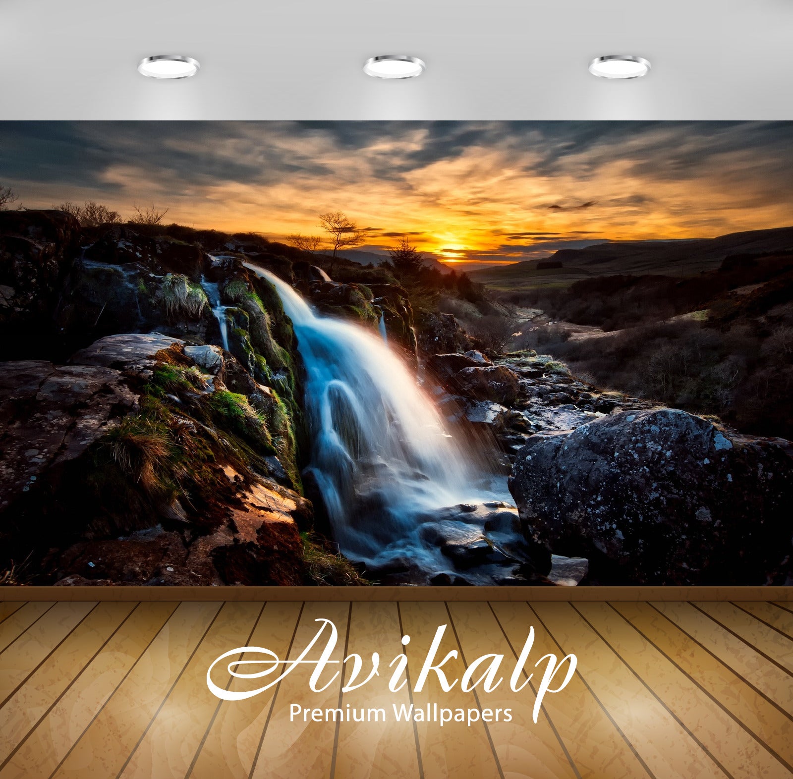 Avikalp Exclusive Awi4846 Scotland Waterfall Nature Mountain Full HD Wallpapers for Living room, Hal Avikalp Exclusive Awi4846 Scotland Waterfall Nature Mountain Full HD Wallpapers for Living room, Hal