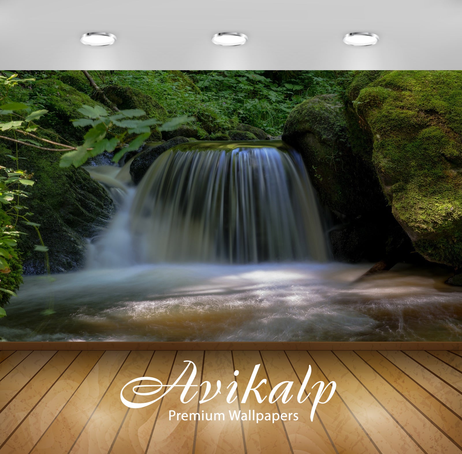 Avikalp Exclusive Awi4870 Water Waterfall Nature Mountain Full HD Wallpapers for Living room, Hall, Avikalp Exclusive Awi4870 Water Waterfall Nature Mountain Full HD Wallpapers for Living room, Hall,