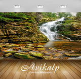 Avikalp Exclusive Awi4884 Waterfall Nature Mountain Full HD Wallpapers for Living room, Hall, Kids R Avikalp Exclusive Awi4884 Waterfall Nature Mountain Full HD Wallpapers for Living room, Hall, Kids R