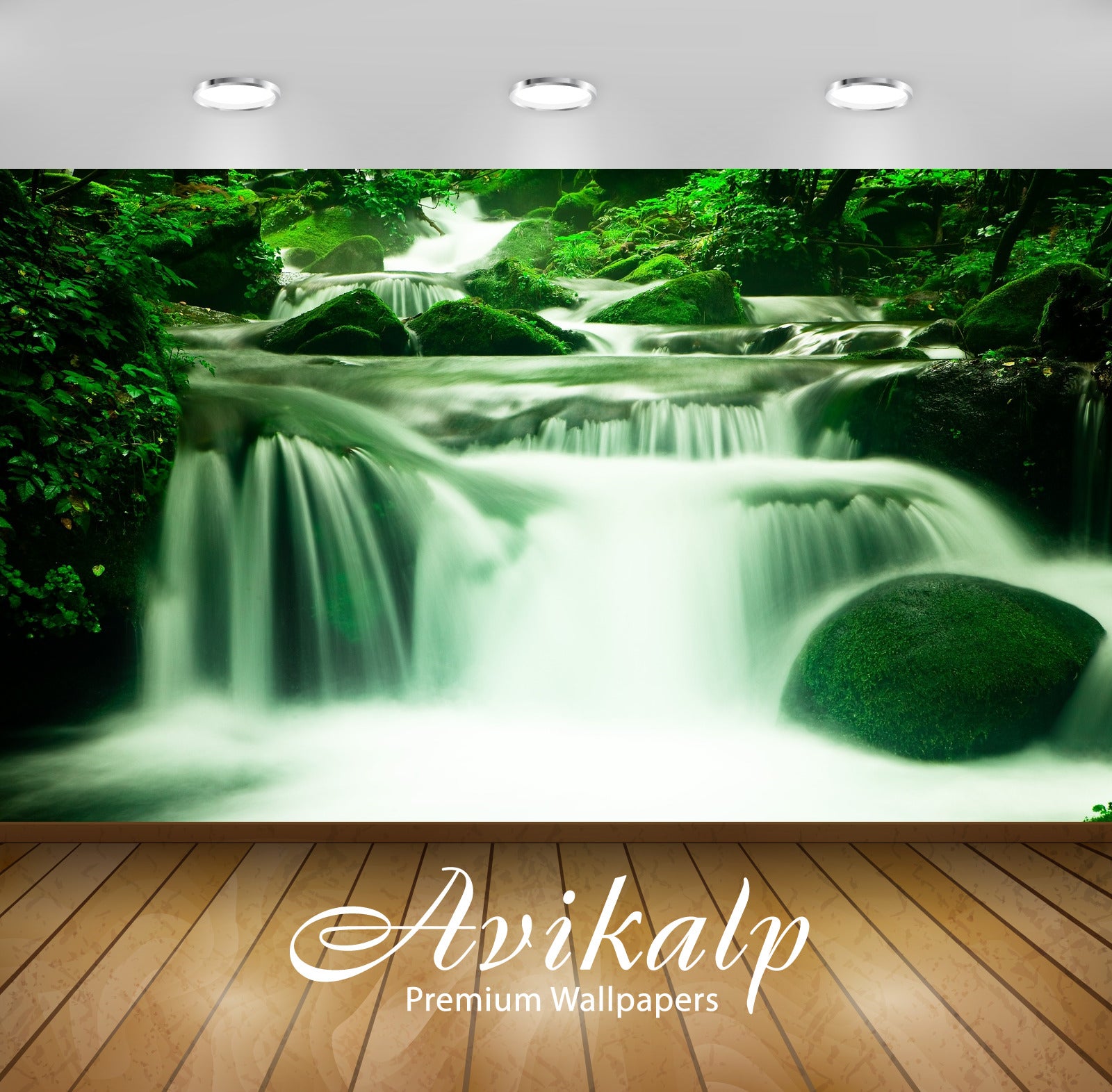 Avikalp Exclusive Awi4885 Waterfall Nature Mountain Full HD Wallpapers for Living room, Hall, Kids R Avikalp Exclusive Awi4885 Waterfall Nature Mountain Full HD Wallpapers for Living room, Hall, Kids R