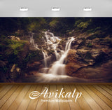 Avikalp Exclusive Awi4900 Waterfall Nature Mountain Full HD Wallpapers for Living room, Hall, Kids R Avikalp Exclusive Awi4900 Waterfall Nature Mountain Full HD Wallpapers for Living room, Hall, Kids R
