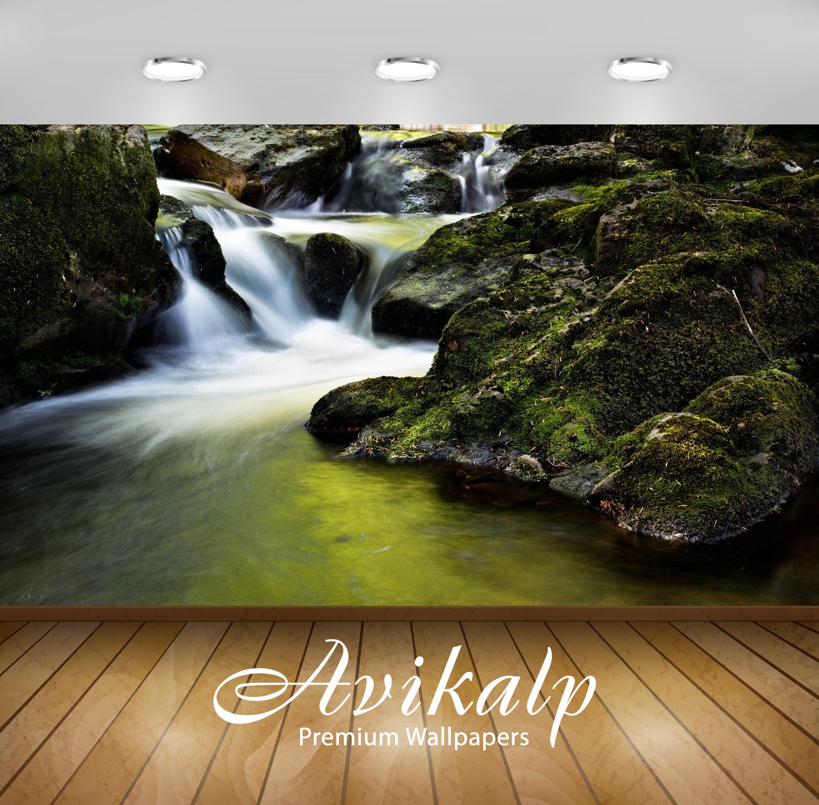 Avikalp Exclusive Awi4903 Waterfall Nature Mountain Full HD Wallpapers for Living room, Hall, Kids R Avikalp Exclusive Awi4903 Waterfall Nature Mountain Full HD Wallpapers for Living room, Hall, Kids R