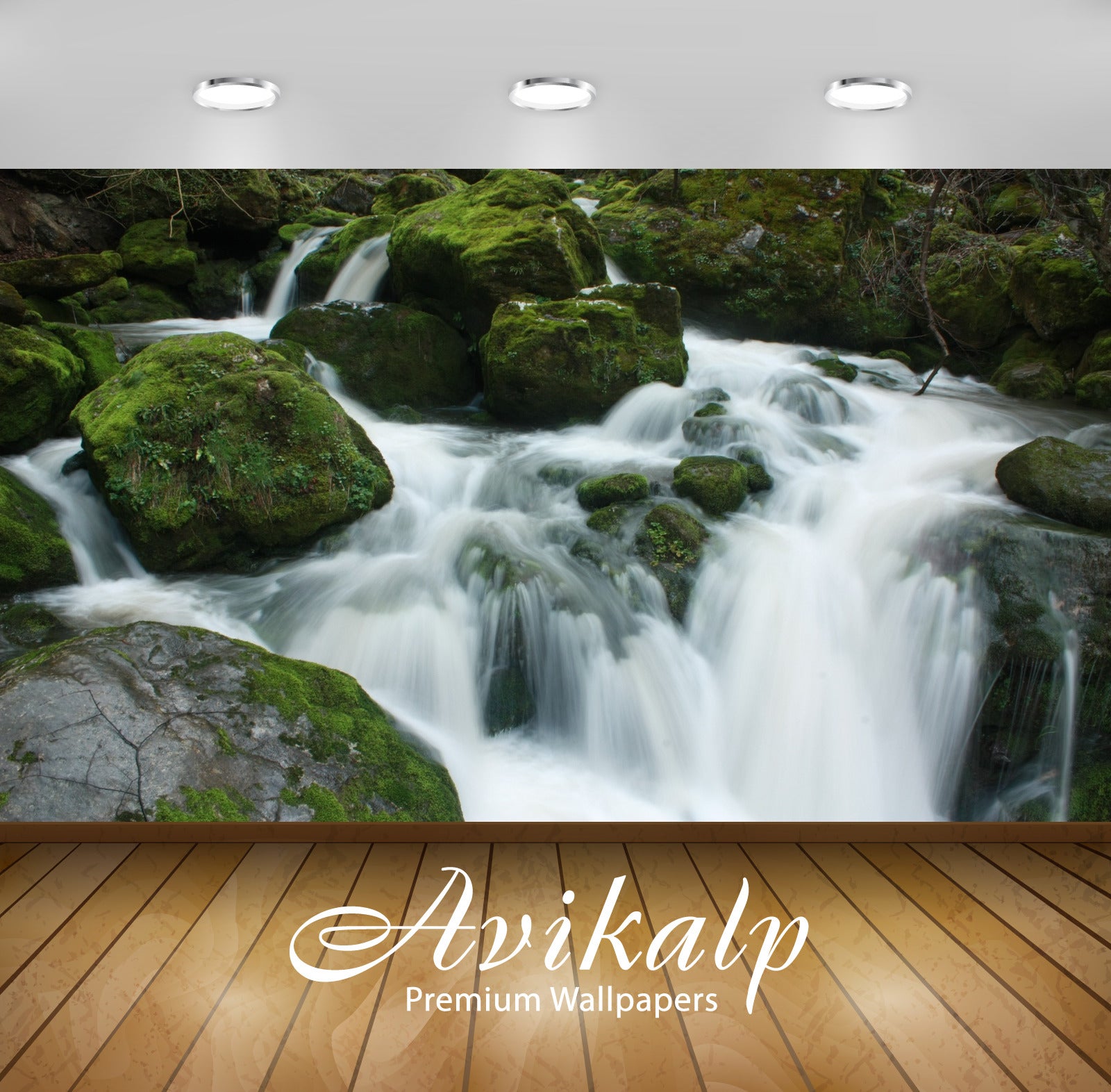 Avikalp Exclusive Awi4909 Waterfall Nature Mountain Full HD Wallpapers for Living room, Hall, Kids R Avikalp Exclusive Awi4909 Waterfall Nature Mountain Full HD Wallpapers for Living room, Hall, Kids R