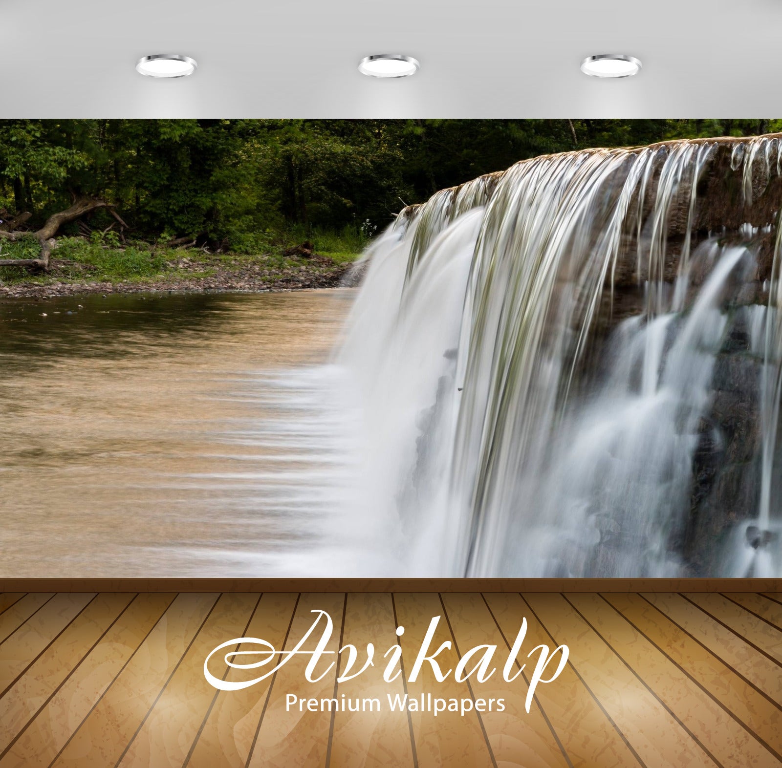 Avikalp Exclusive Awi4919 Waterfall Nature Mountain Full HD Wallpapers for Living room, Hall, Kids R Avikalp Exclusive Awi4919 Waterfall Nature Mountain Full HD Wallpapers for Living room, Hall, Kids R