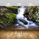 Avikalp Exclusive Awi4922 Waterfall Nature Mountain Full HD Wallpapers for Living room, Hall, Kids R Avikalp Exclusive Awi4922 Waterfall Nature Mountain Full HD Wallpapers for Living room, Hall, Kids R