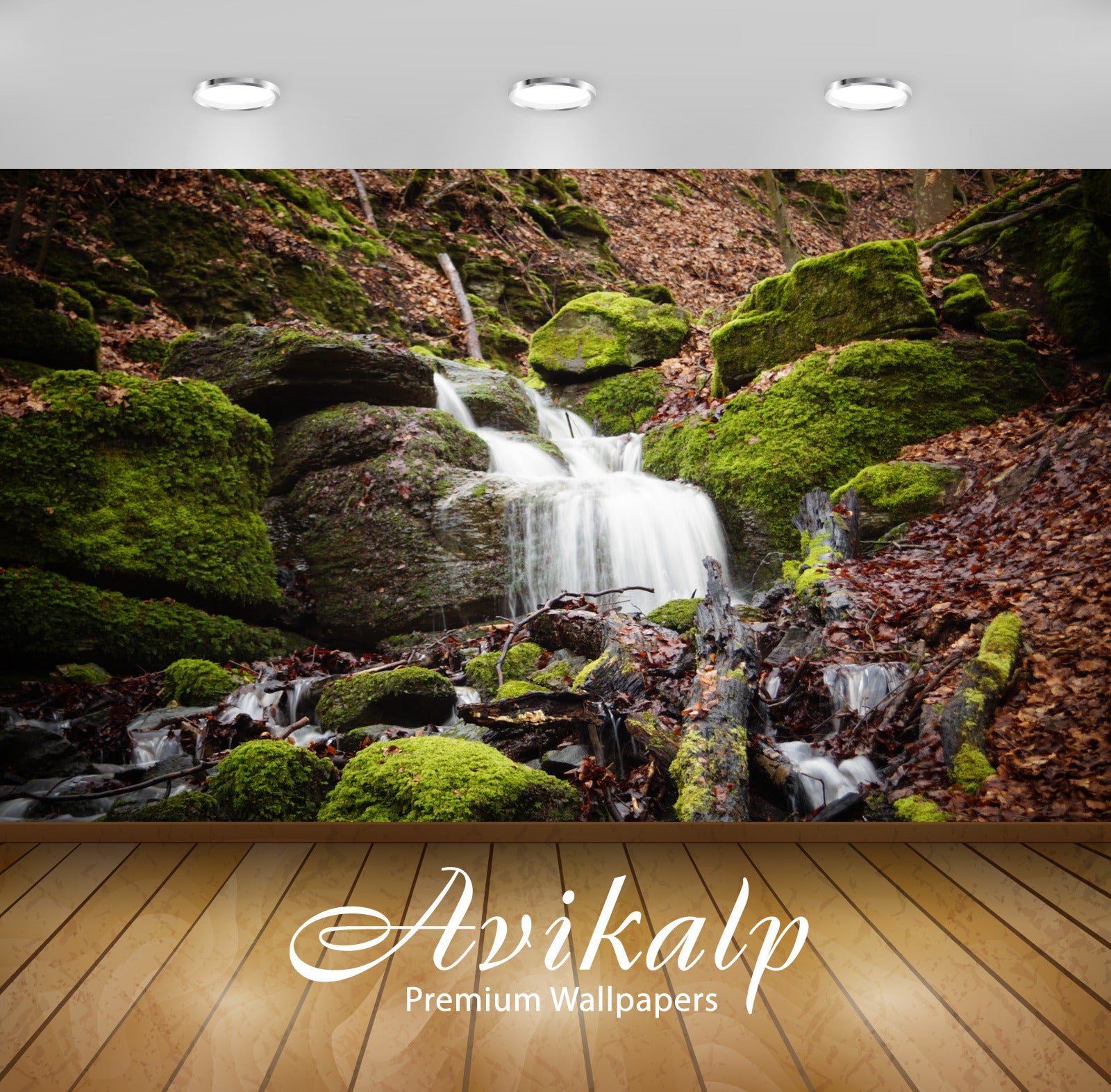 Avikalp Exclusive Awi4934 Waterfall Nature Mountain Full HD Wallpapers for Living room, Hall, Kids R Avikalp Exclusive Awi4934 Waterfall Nature Mountain Full HD Wallpapers for Living room, Hall, Kids R