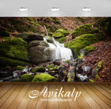Avikalp Exclusive Awi4934 Waterfall Nature Mountain Full HD Wallpapers for Living room, Hall, Kids R Avikalp Exclusive Awi4934 Waterfall Nature Mountain Full HD Wallpapers for Living room, Hall, Kids R