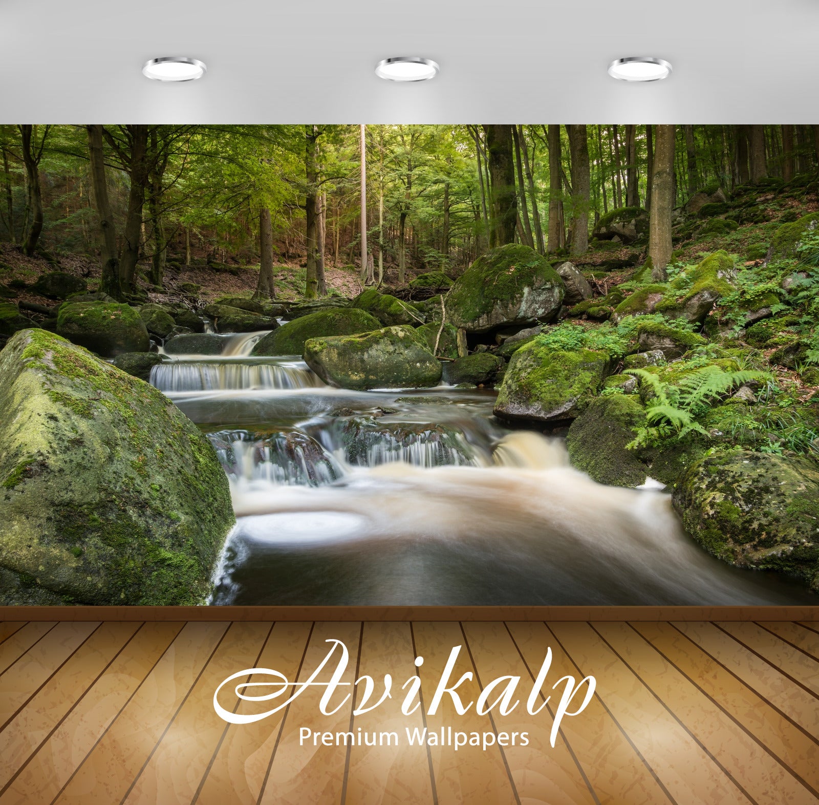 Avikalp Exclusive Awi4938 Waterfall Nature Mountain Full HD Wallpapers for Living room, Hall, Kids R Avikalp Exclusive Awi4938 Waterfall Nature Mountain Full HD Wallpapers for Living room, Hall, Kids R