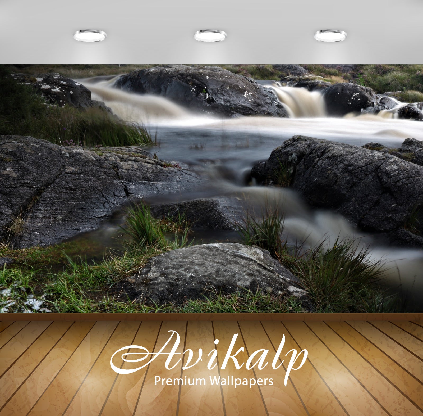 Avikalp Exclusive Awi4943 Waterfall Nature Mountain Full HD Wallpapers for Living room, Hall, Kids R Avikalp Exclusive Awi4943 Waterfall Nature Mountain Full HD Wallpapers for Living room, Hall, Kids R