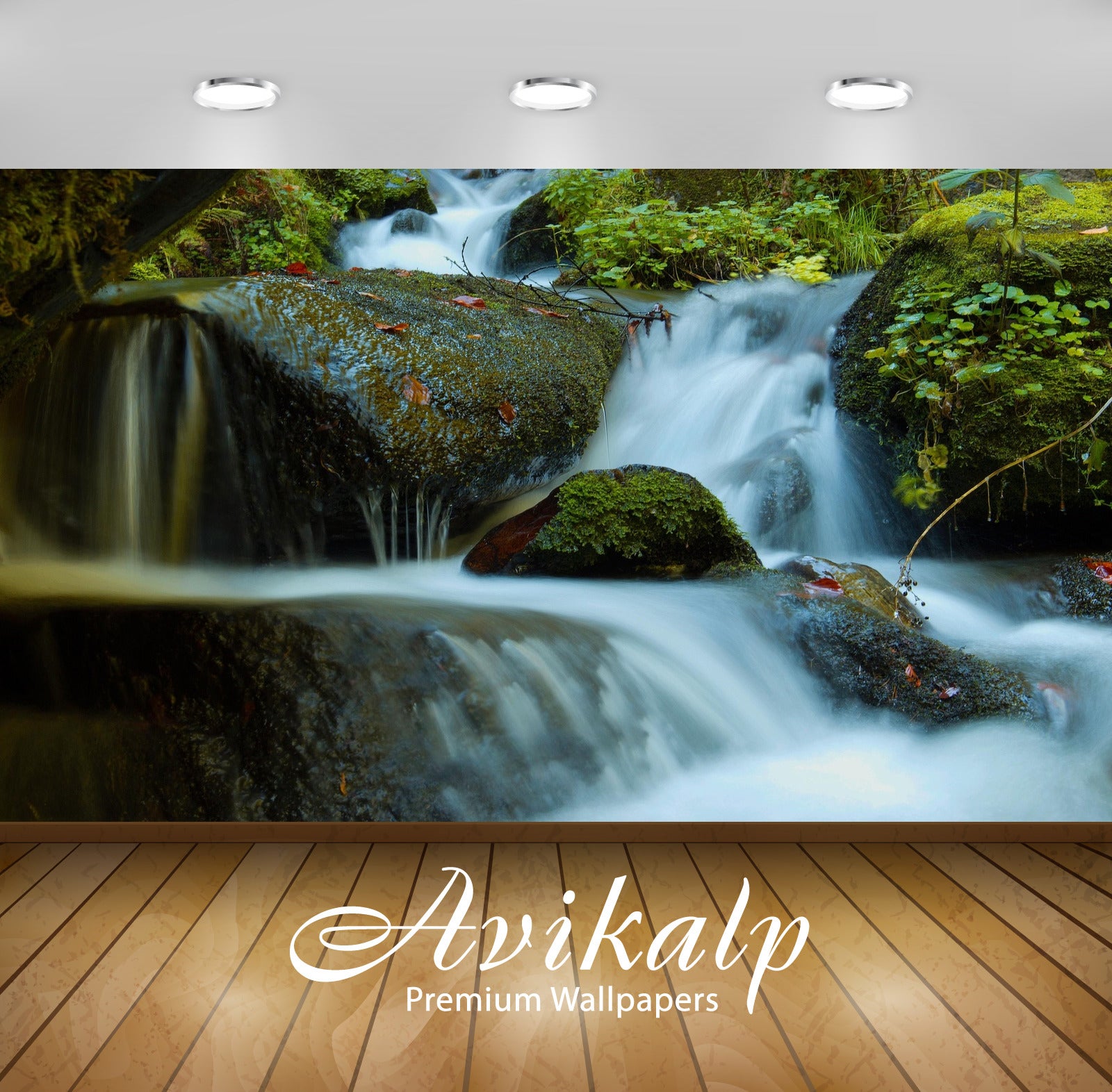 Avikalp Exclusive Awi4956 Waterfall Nature Mountain Full HD Wallpapers for Living room, Hall, Kids R Avikalp Exclusive Awi4956 Waterfall Nature Mountain Full HD Wallpapers for Living room, Hall, Kids R