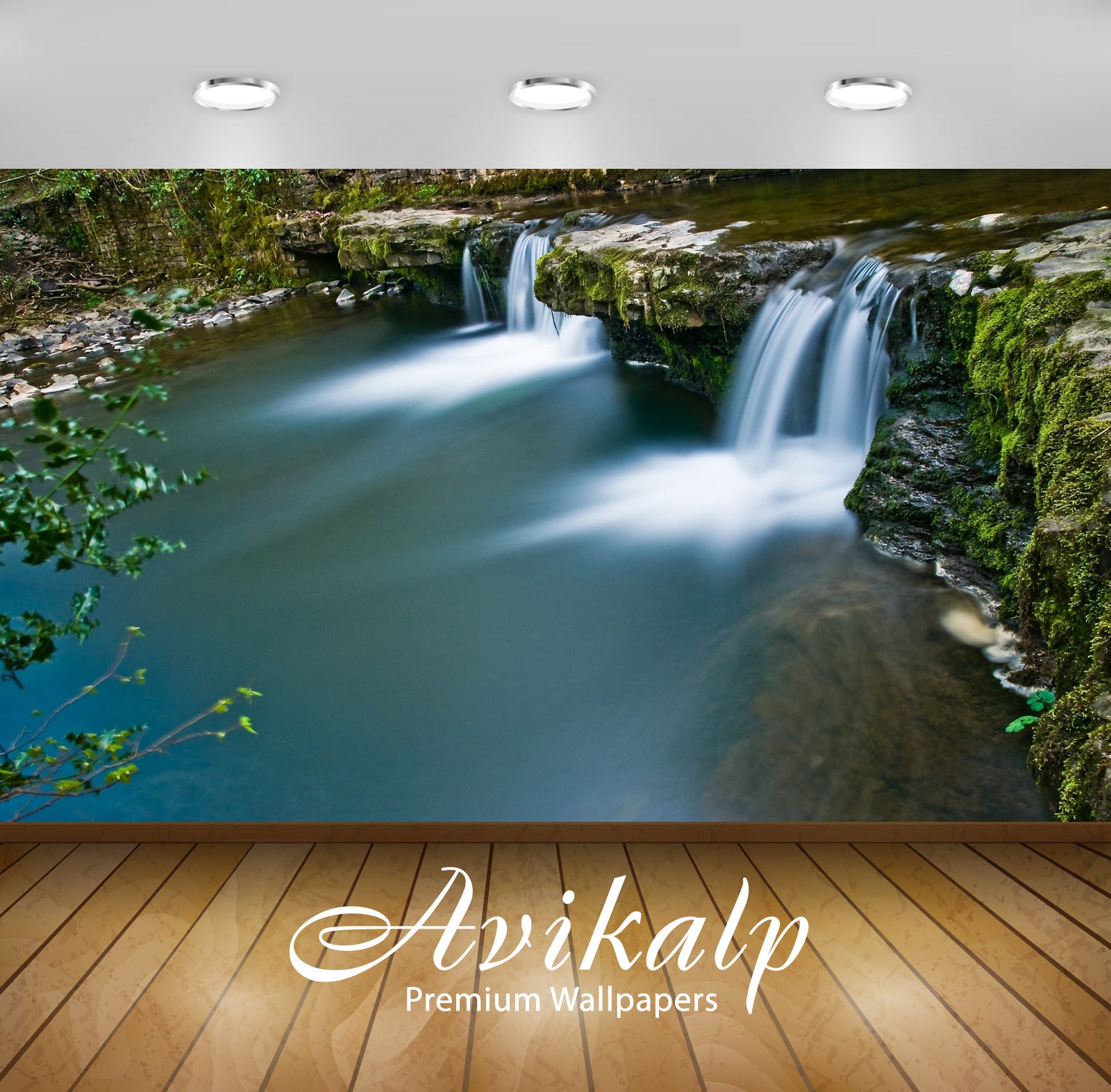 Avikalp Exclusive Awi4959 Waterfall Nature Mountain Full HD Wallpapers for Living room, Hall, Kids R Avikalp Exclusive Awi4959 Waterfall Nature Mountain Full HD Wallpapers for Living room, Hall, Kids R