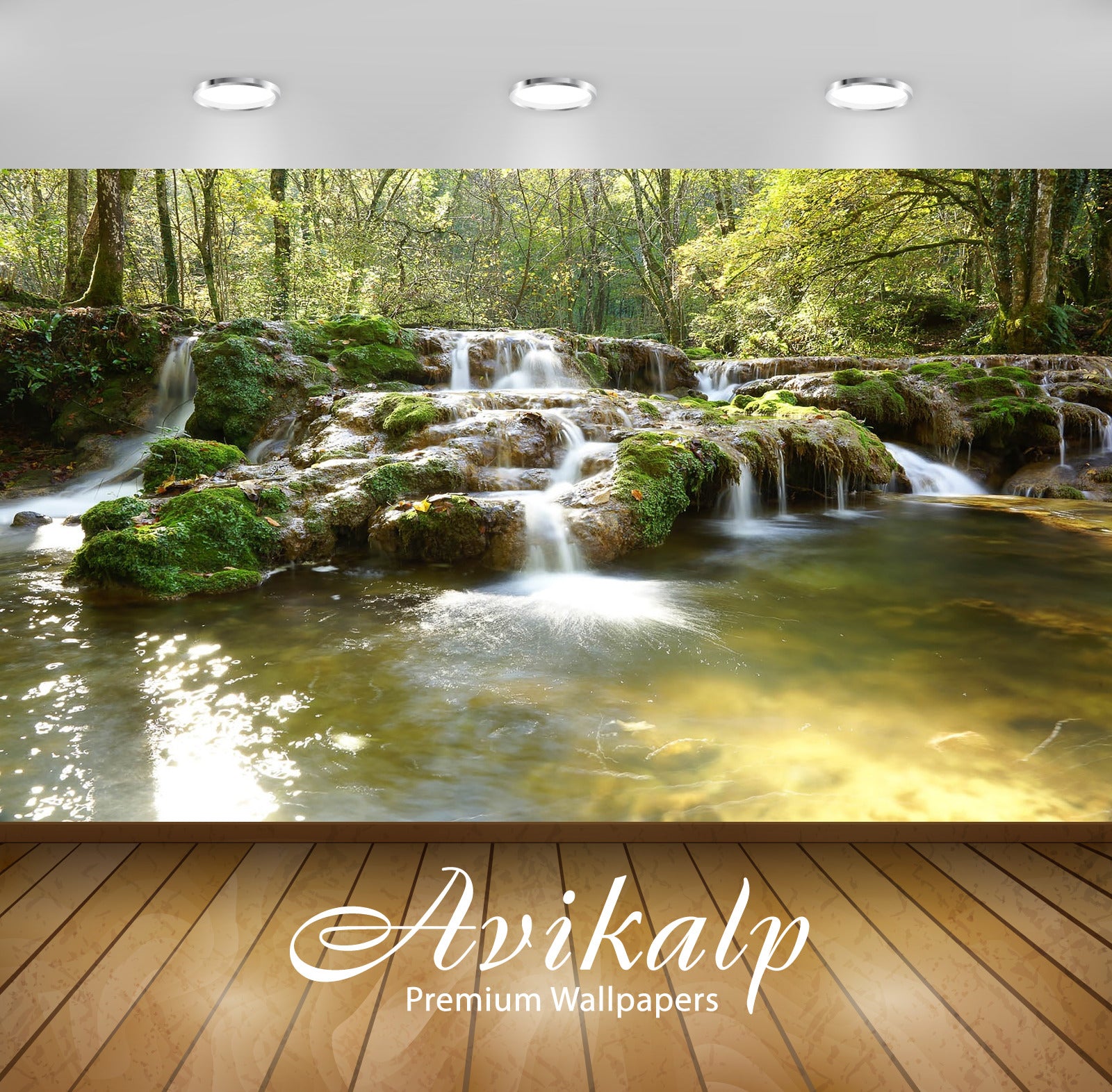 Avikalp Exclusive Awi4960 Waterfall Nature Mountain Full HD Wallpapers for Living room, Hall, Kids R Avikalp Exclusive Awi4960 Waterfall Nature Mountain Full HD Wallpapers for Living room, Hall, Kids R