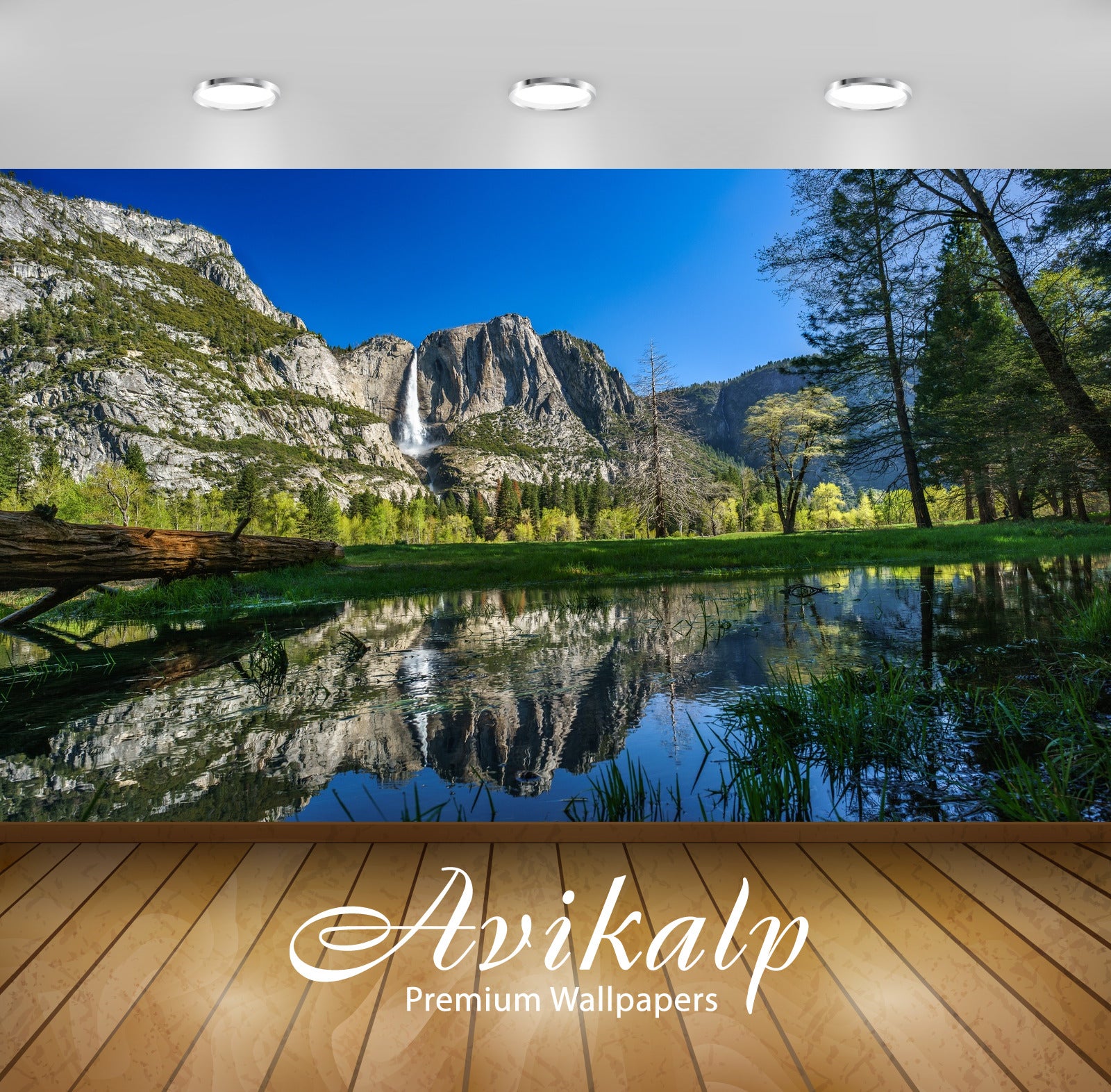 Avikalp Exclusive Awi4972 Yosemite Waterfall Nature Mountain Full HD Wallpapers for Living room, Hal Avikalp Exclusive Awi4972 Yosemite Waterfall Nature Mountain Full HD Wallpapers for Living room, Hal