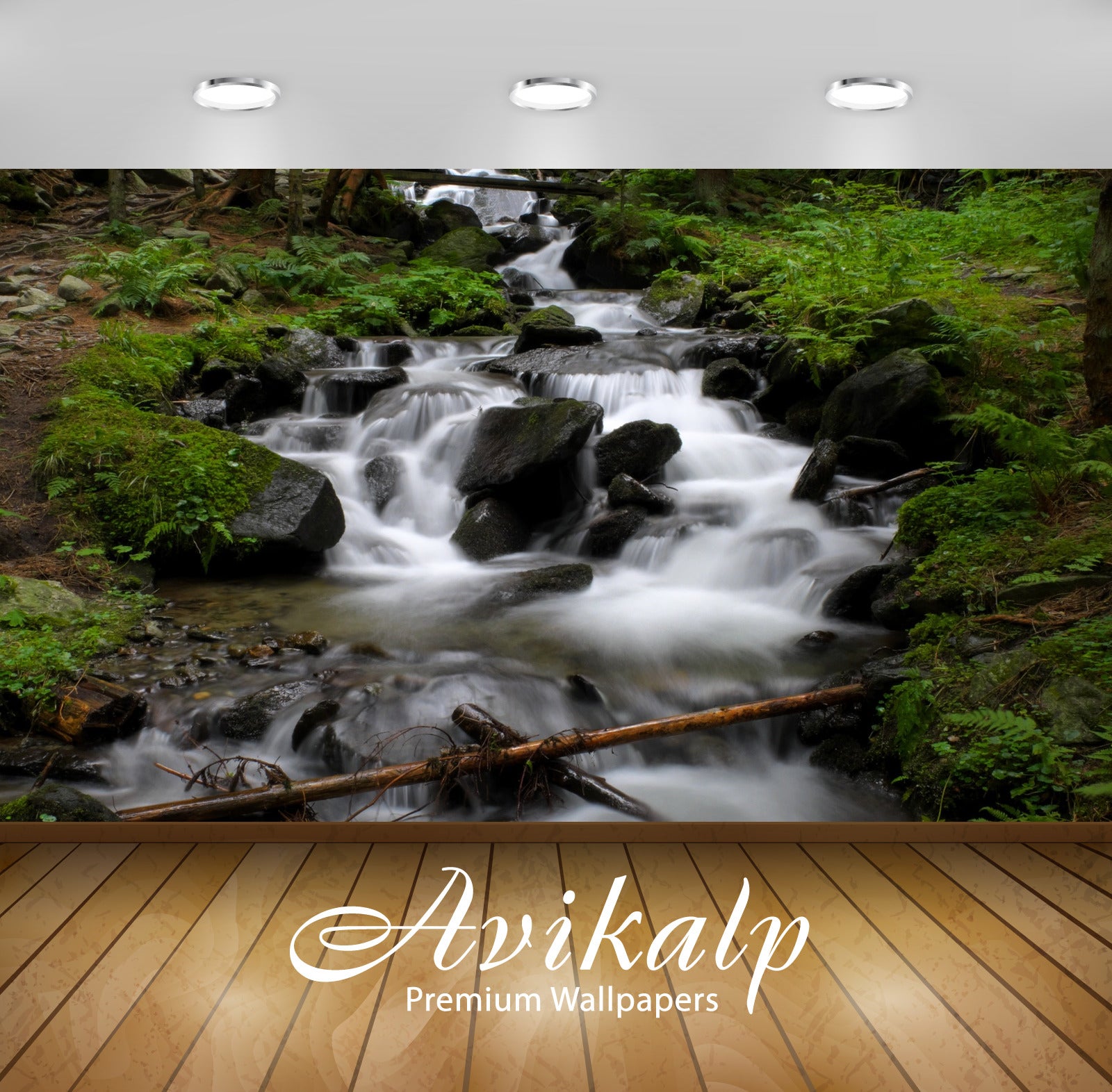 Avikalp Exclusive Awi4973 Bach Waterfall Mountain Full HD Wallpapers for Living room, Hall, Kids Roo Avikalp Exclusive Awi4973 Bach Waterfall Mountain Full HD Wallpapers for Living room, Hall, Kids Roo