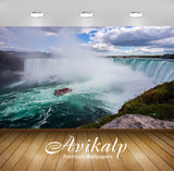 Avikalp Exclusive Awi4974 Boat Waterfall Mountain Full HD Wallpapers for Living room, Hall, Kids Roo Avikalp Exclusive Awi4974 Boat Waterfall Mountain Full HD Wallpapers for Living room, Hall, Kids Roo