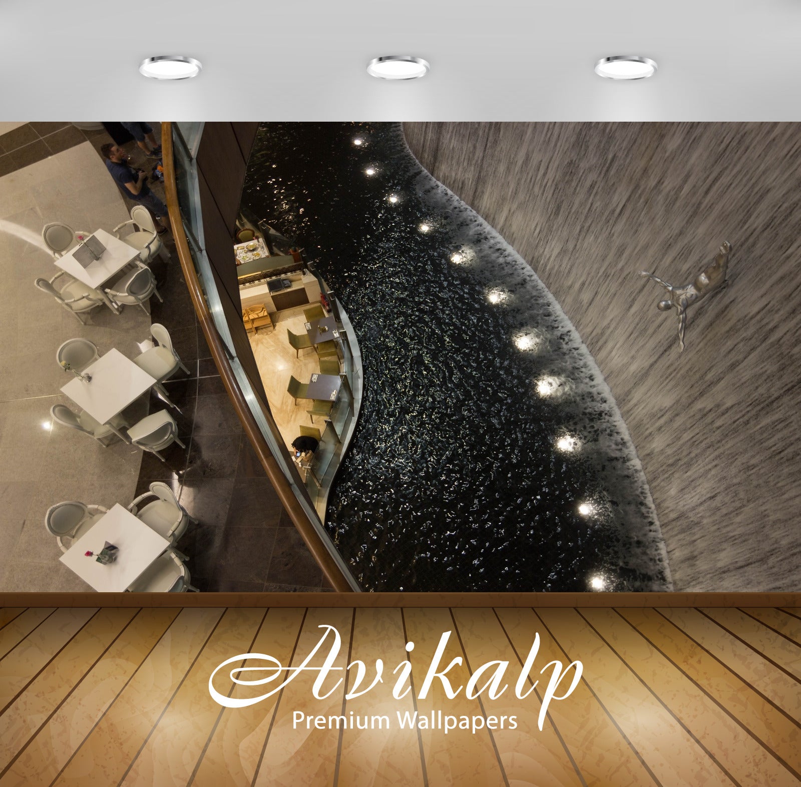 Avikalp Exclusive Awi4979 Dubai Waterfall Mountain Full HD Wallpapers for Living room, Hall, Kids Ro Avikalp Exclusive Awi4979 Dubai Waterfall Mountain Full HD Wallpapers for Living room, Hall, Kids Ro