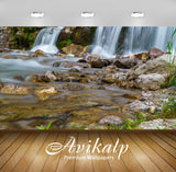 Avikalp Exclusive Awi4981 Foghorn Waterfall Mountain Full HD Wallpapers for Living room, Hall, Kids Avikalp Exclusive Awi4981 Foghorn Waterfall Mountain Full HD Wallpapers for Living room, Hall, Kids