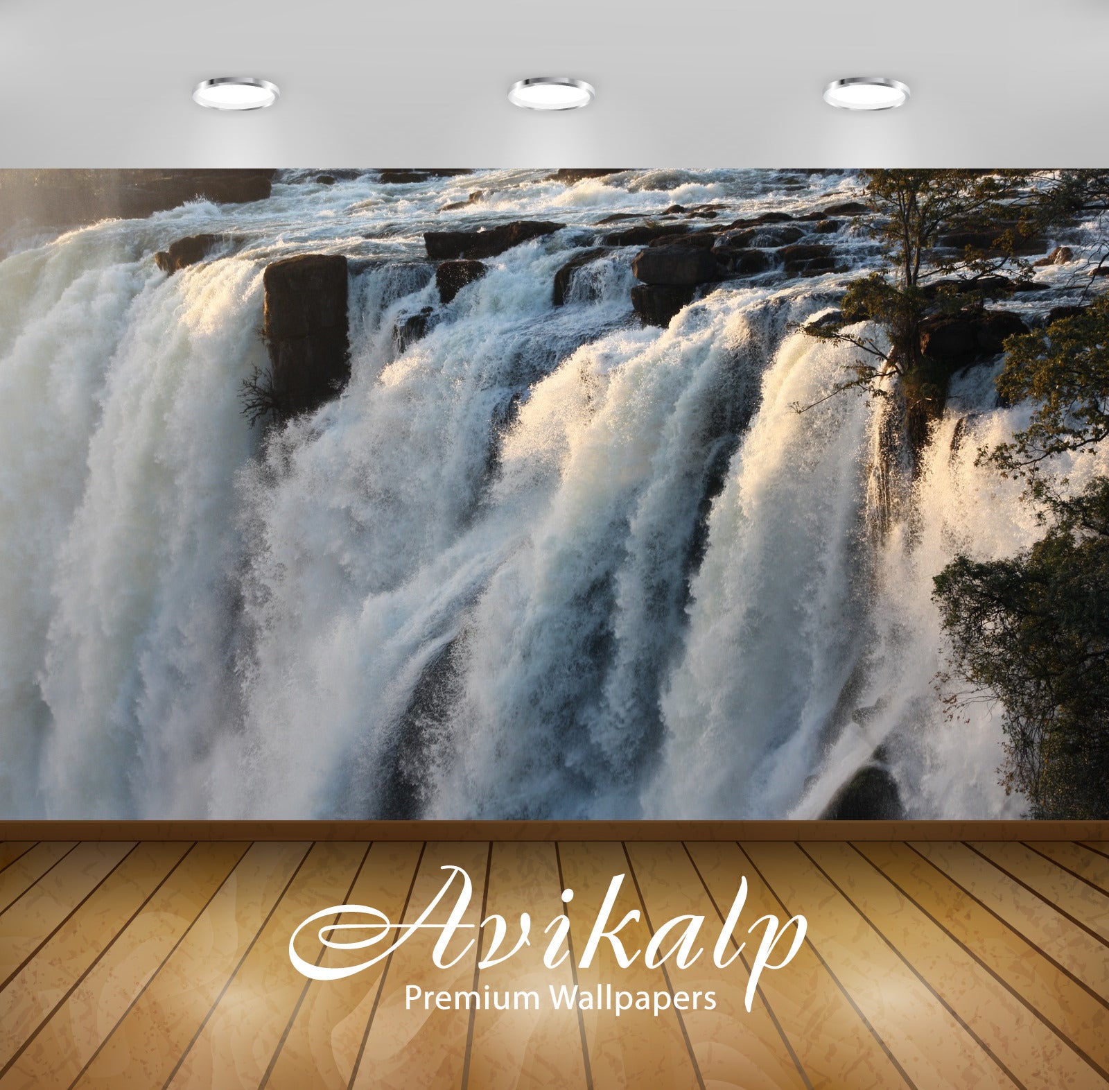 Avikalp Exclusive Awi5009 Victorian Case Waterfall Mountain Full HD Wallpapers for Living room, Hall Avikalp Exclusive Awi5009 Victorian Case Waterfall Mountain Full HD Wallpapers for Living room, Hall