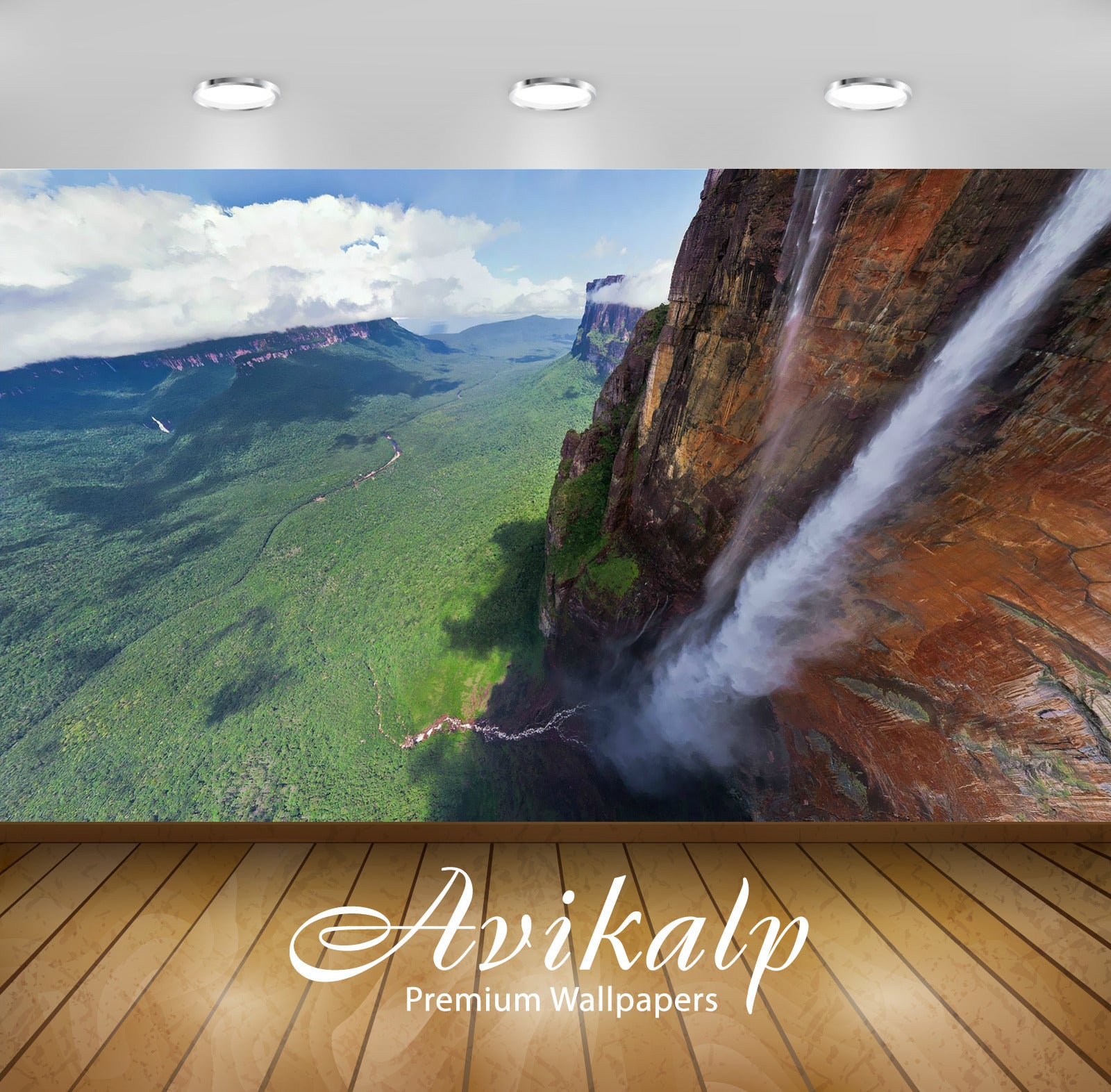 Avikalp Exclusive Awi5099 Angel Falls Nature Full HD Wallpapers for Living room, Hall, Kids Room, Ki Avikalp Exclusive Awi5099 Angel Falls Nature Full HD Wallpapers for Living room, Hall, Kids Room, Ki