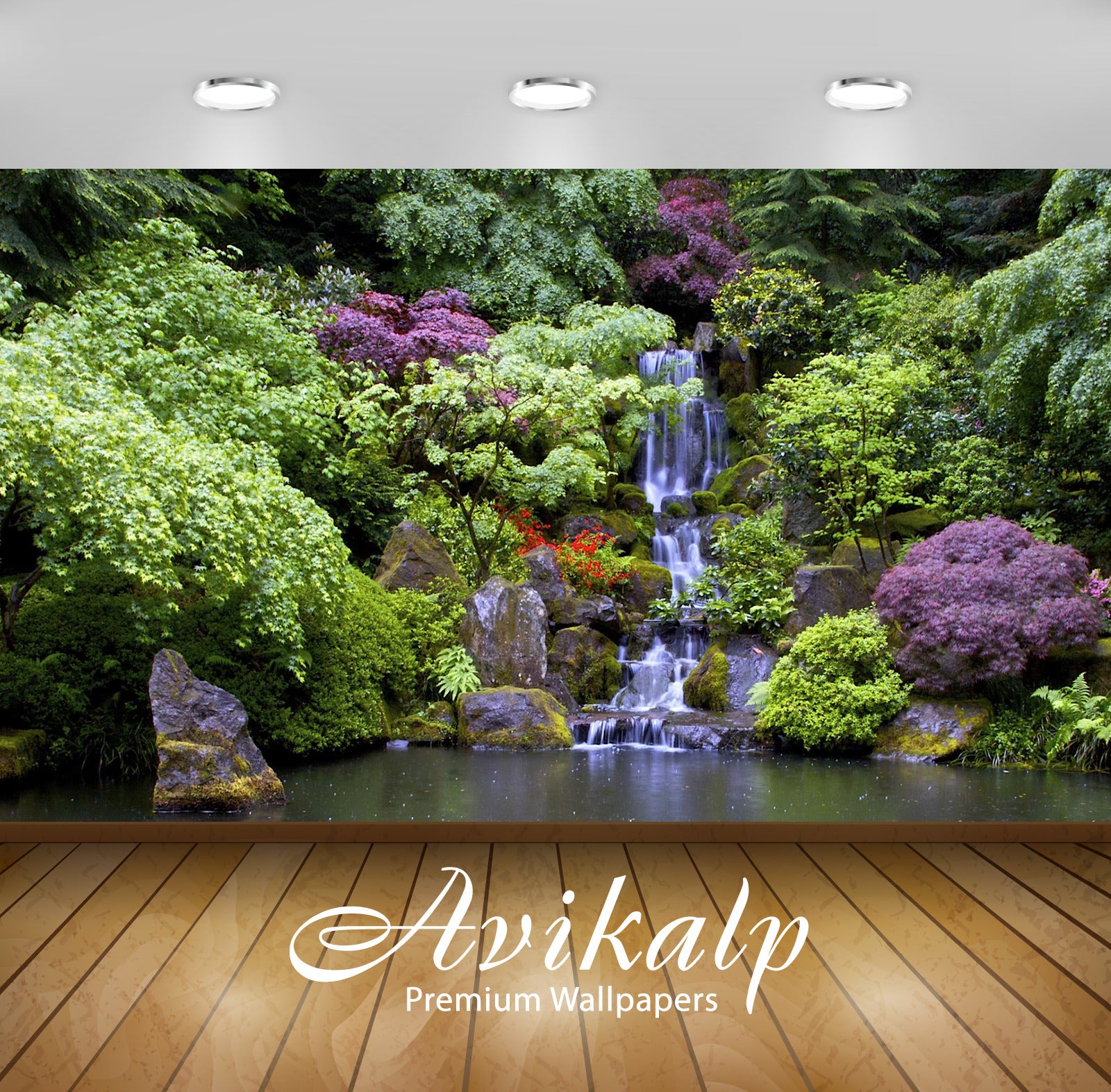 Avikalp Exclusive Awi5108 Artificial Waterfall In The Beautiful Garden Nature Full HD Wallpapers for Avikalp Exclusive Awi5108 Artificial Waterfall In The Beautiful Garden Nature Full HD Wallpapers for