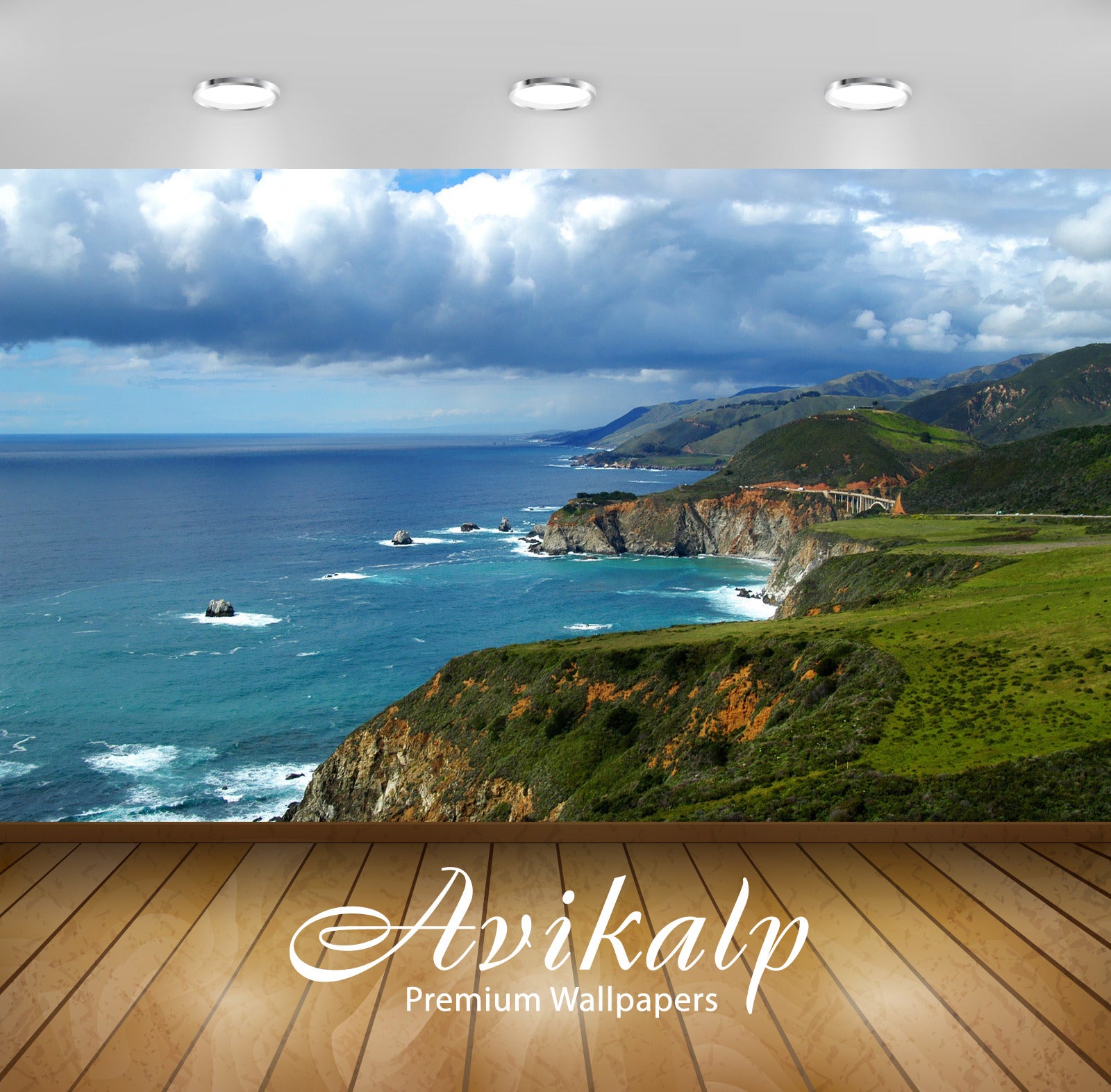 Avikalp Exclusive Awi5231 Big Sur California Nature Full HD Wallpapers for Living room, Hall, Kids R Avikalp Exclusive Awi5231 Big Sur California Nature Full HD Wallpapers for Living room, Hall, Kids R