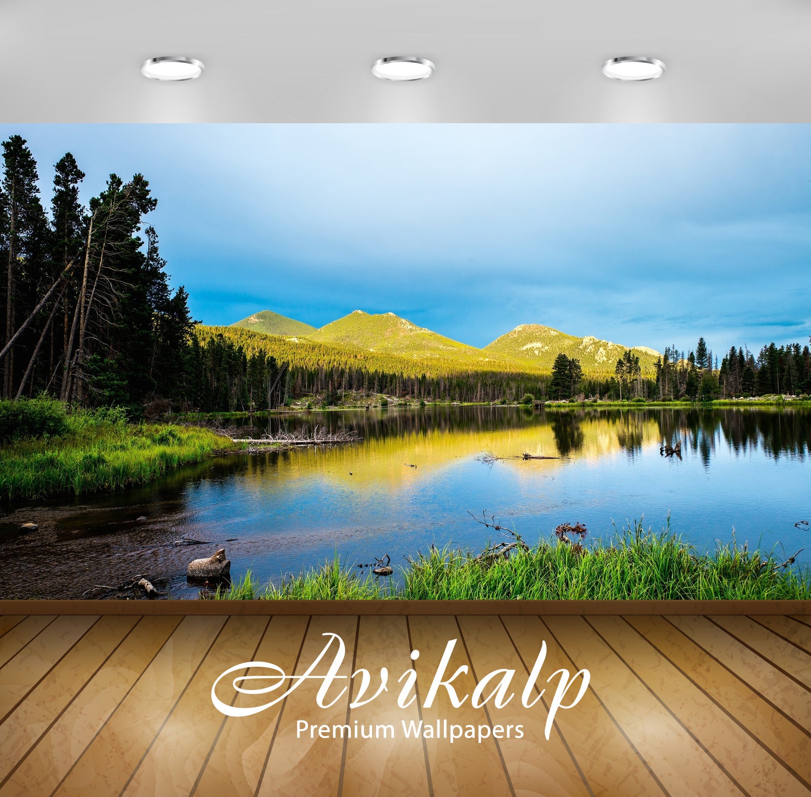 Avikalp Exclusive Awi5254 Blue Sky At The Mountain Lake Nature Full HD Wallpapers for Living room, H Avikalp Exclusive Awi5254 Blue Sky At The Mountain Lake Nature Full HD Wallpapers for Living room, H