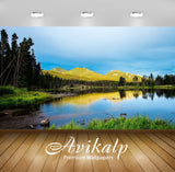 Avikalp Exclusive Awi5254 Blue Sky At The Mountain Lake Nature Full HD Wallpapers for Living room, H Avikalp Exclusive Awi5254 Blue Sky At The Mountain Lake Nature Full HD Wallpapers for Living room, H