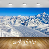 Avikalp Exclusive Awi5255 Blue Sky Over The Snowy Mountains Nature Full HD Wallpapers for Living roo Avikalp Exclusive Awi5255 Blue Sky Over The Snowy Mountains Nature Full HD Wallpapers for Living roo