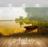 Avikalp Exclusive Awi5259 Boat On A Foggy Lake Nature Full HD Wallpapers for Living room, Hall, Kids Avikalp Exclusive Awi5259 Boat On A Foggy Lake Nature Full HD Wallpapers for Living room, Hall, Kids
